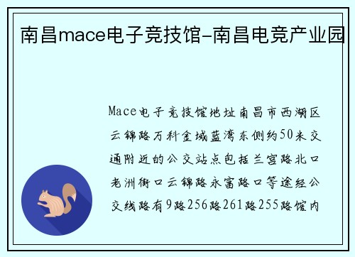 南昌mace电子竞技馆-南昌电竞产业园